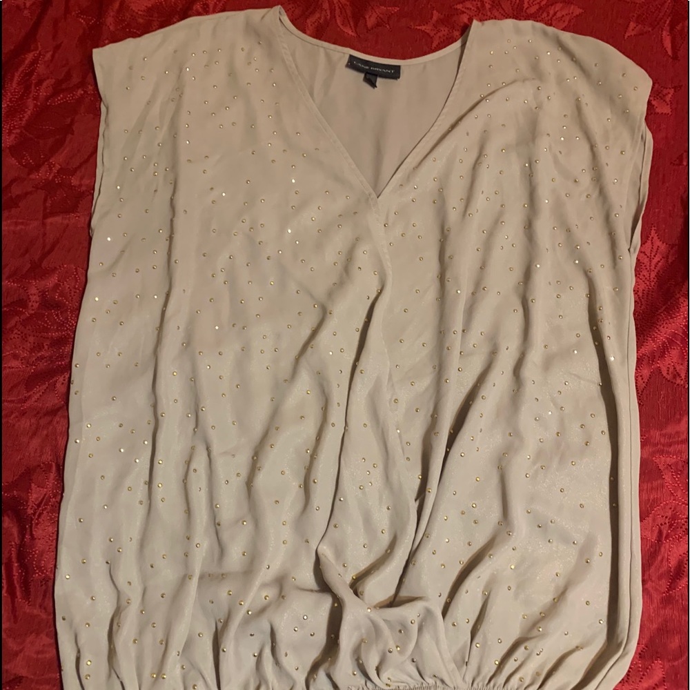 🌟Shimmering champagne top!